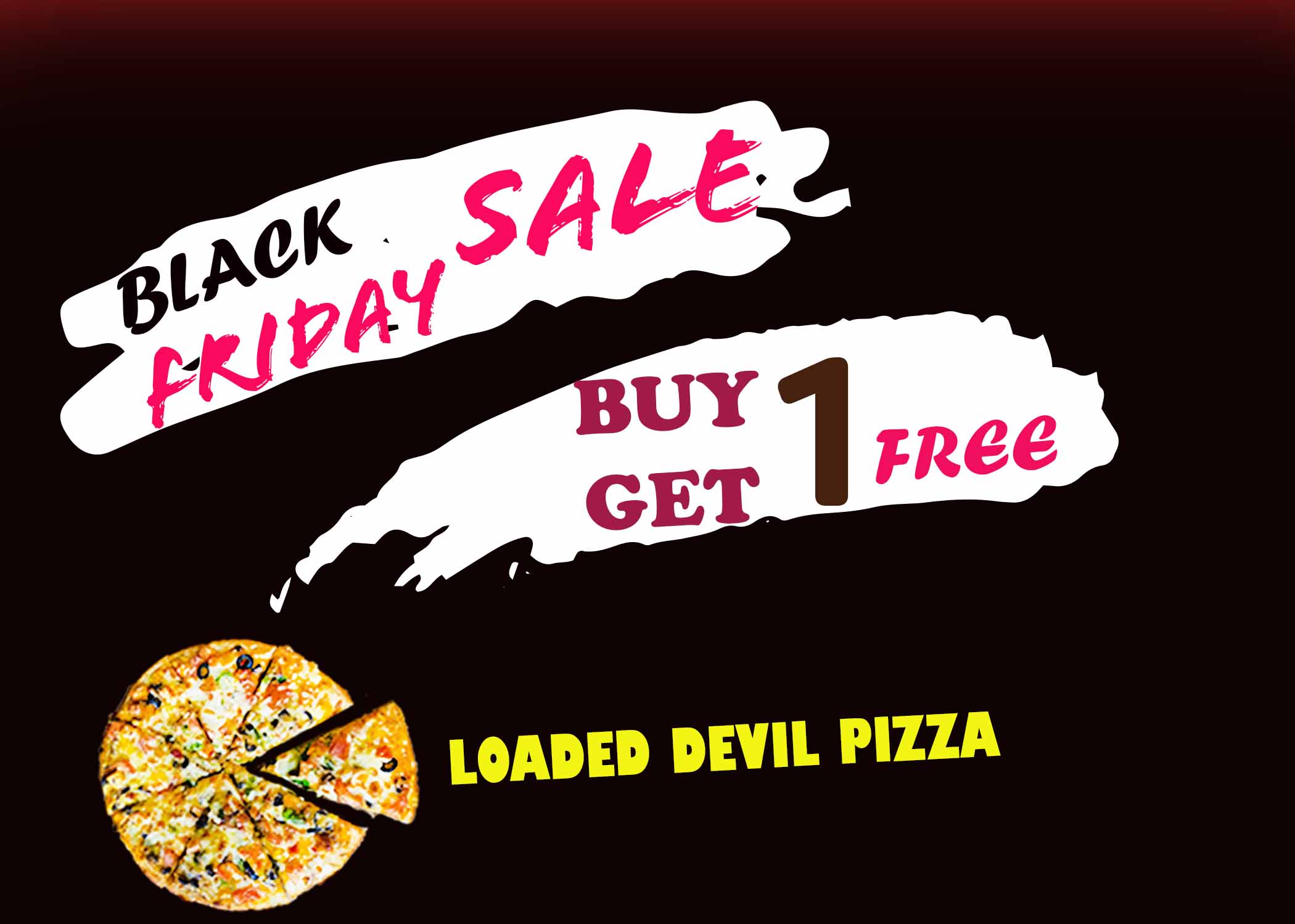 Loaded Devil Pizza Buy 1 Get 1 Free